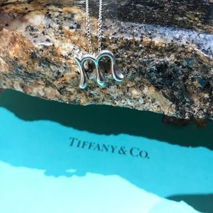 Tiffany & Co. Letter M Pendant Necklace .925